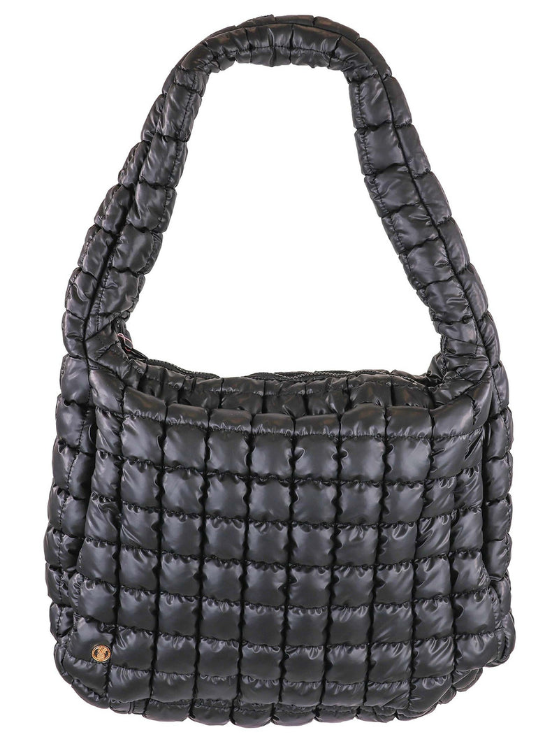 Simply Southern Black Puff Hobo Bag