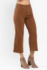 Judy Blue Tummy Control Crop Camel 88806