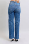 Judy Blue HW V-Front WB Vintage Wash Straight Fit 82623REG