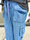 Denim Cargo Pants