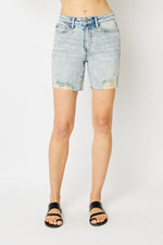 Judy Blue My Sharona Mineral Washed Boyfriend Shorts 150250