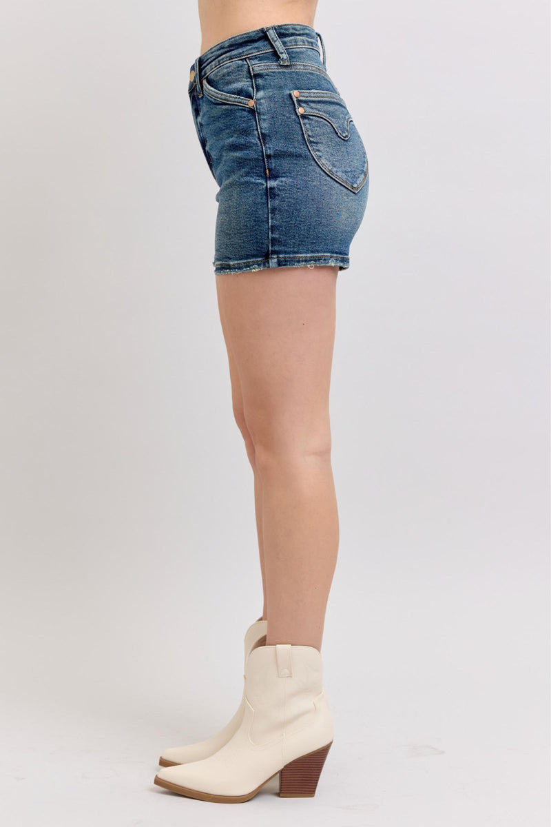 Judy Blue HW Shield Pocket Shorts 150301