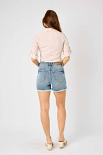 Judy Blue Yanis Hi-Lo Hem Shorts 150206