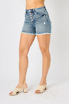 Judy Blue Yanis Hi-Lo Hem Shorts 150206