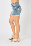 Judy Blue Yanis Hi-Lo Hem Shorts 150206