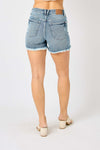 Judy Blue Yanis Hi-Lo Hem Shorts 150206