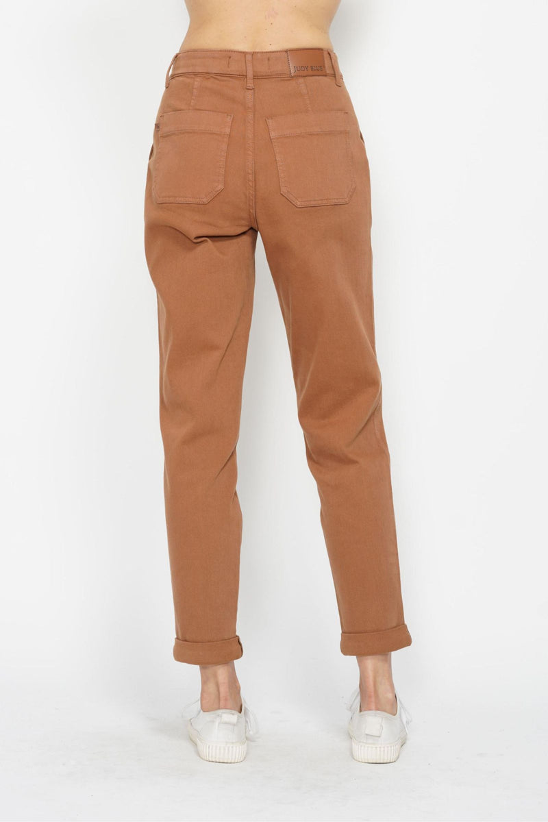 Judy Blue Camel Joggers with Drawstring 88857