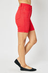 Judy Blue Raider Red HW Bermudas