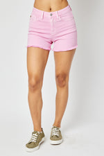 Judy Blue Pinky Mid Rise Shorts 150225