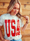 USA Glitter Tee