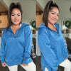 JadyK Bestie Isabella Zip Pullover - Navy