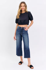 Judy Blue MR Tummy Control Crop Wide 88876