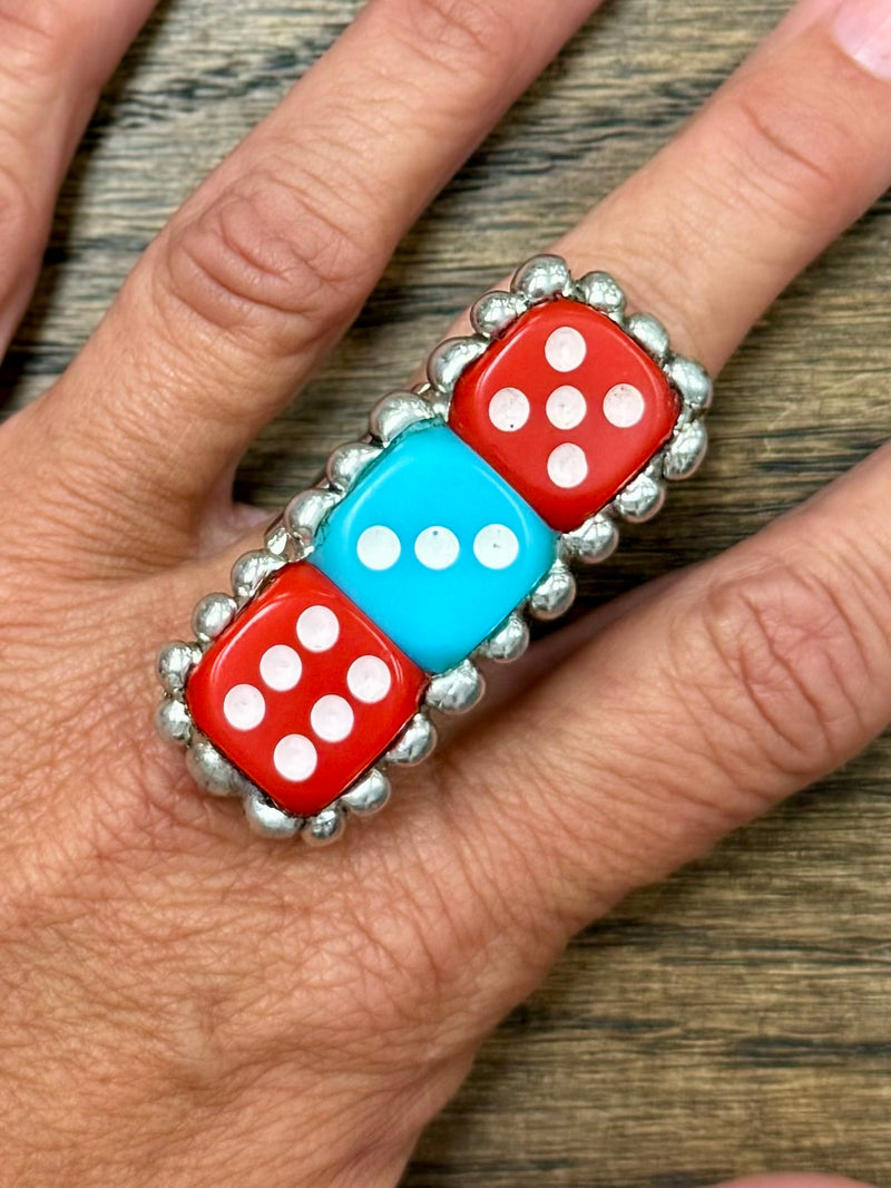 Raider Triple Threat Dice Ring (6-3-5)