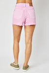 Judy Blue Pinky Mid Rise Shorts 150225