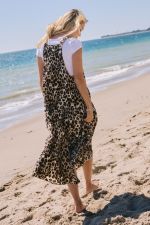 Leopard Overall Midi Dress