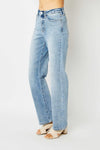 Judy Blue HW LT Wash Straight Leg Jeans 82501