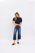 Judy Blue MR Tummy Control Crop Wide 88876