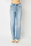 Judy Blue HW LT Wash Straight Leg Jeans 82501