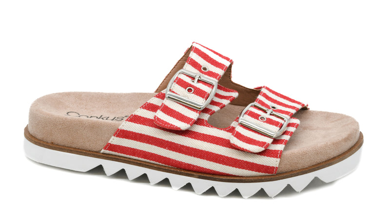 Corkys Dash - Red Natural Stripe