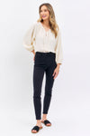 Judy Blue Black HW Pull On Shield Pockets Skinny 88581