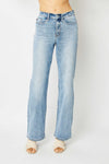 Judy Blue HW LT Wash Straight Leg Jeans 82501