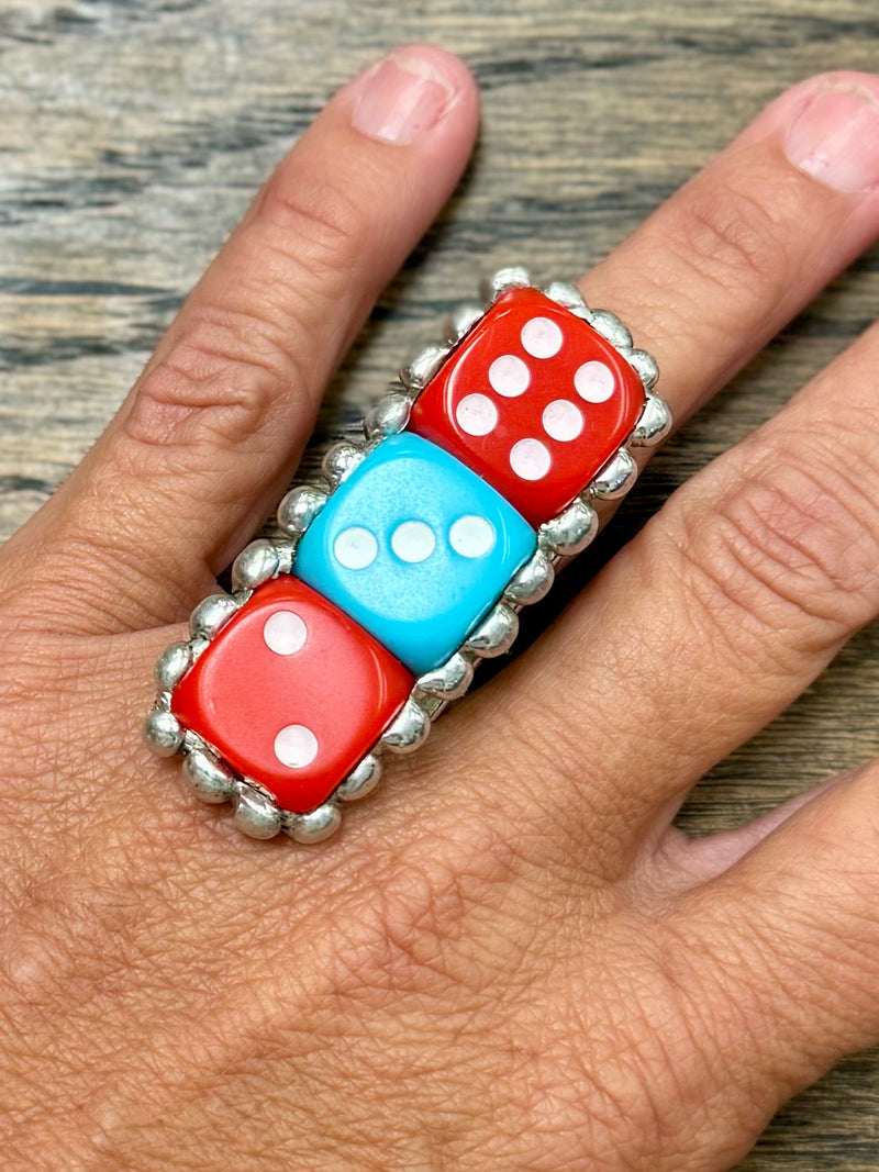 Raider Triple Threat Dice Ring (6-3-2)