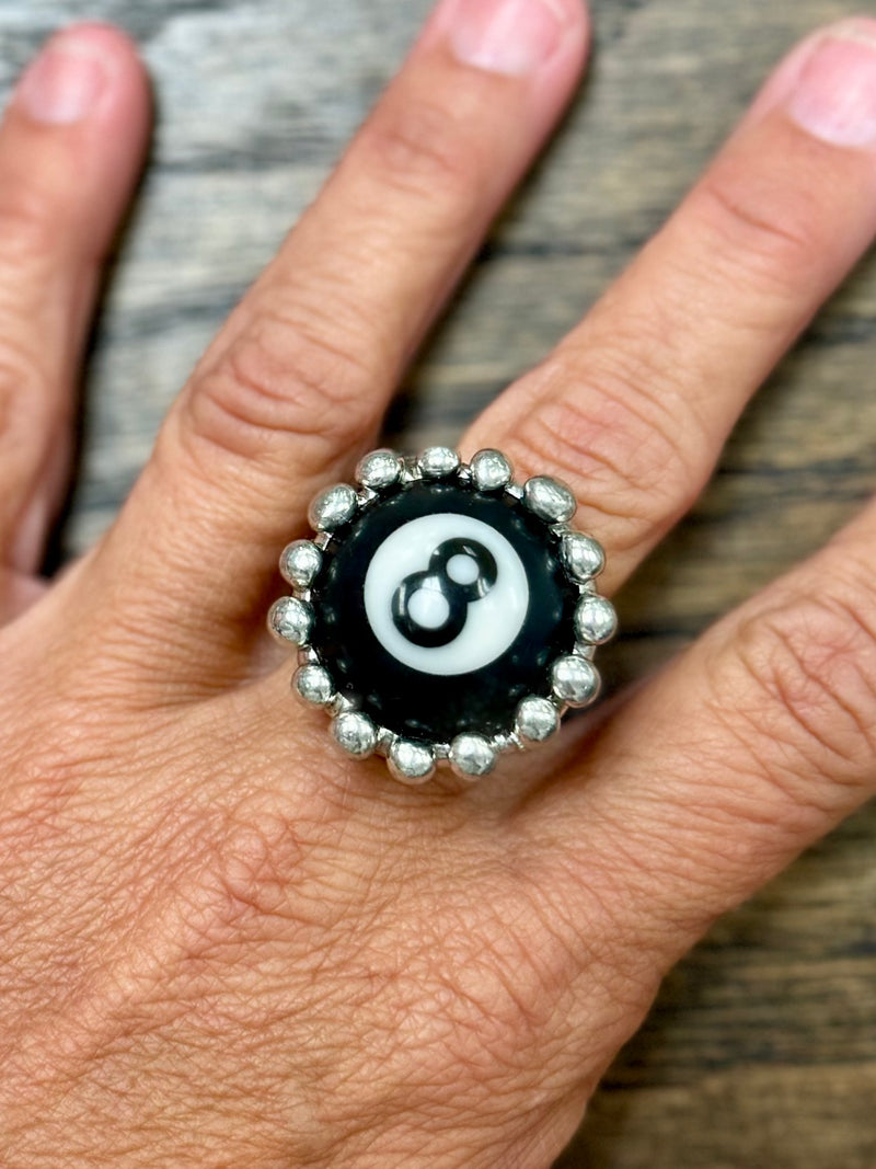 Billiard Ball Ring - 8 Ball