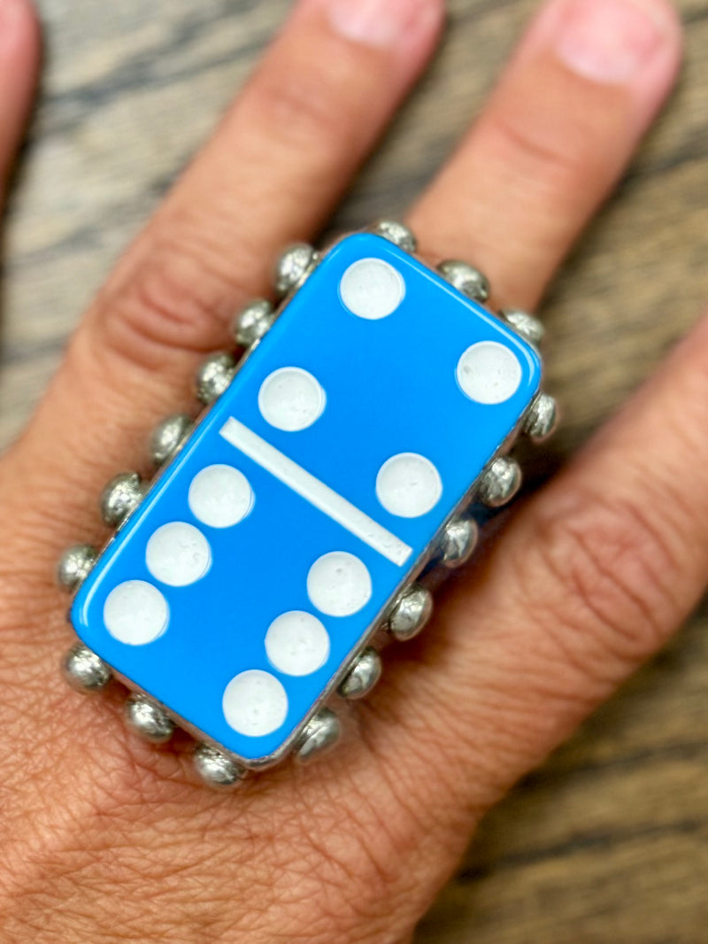 Domino Ring - Raider Blue 6-4