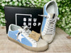 SHUSHOP Paula Raider Blue Perf Sneakers