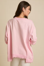 Fantastic Fawn Long Sleeve Top with Mini Ruffle Heart