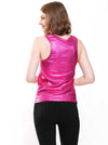 Fuchsia Metallic Tank Top