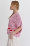 Pink Knit Top