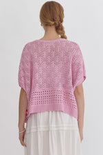 Pink Knit Top