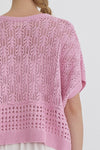 Pink Knit Top