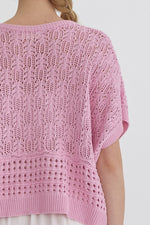 Pink Knit Top