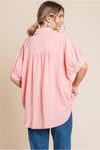 Jodifl Flamingo Pink Dolman Top