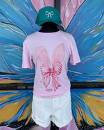 Pink Bunny Bows Tshirt