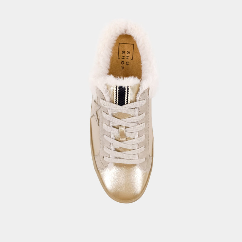 SHUSHOP Pinah Golden Sneakers