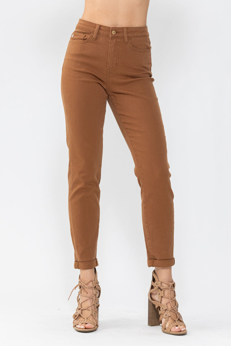 Judy Blue Hi Waist Brown Slim Fit 88105