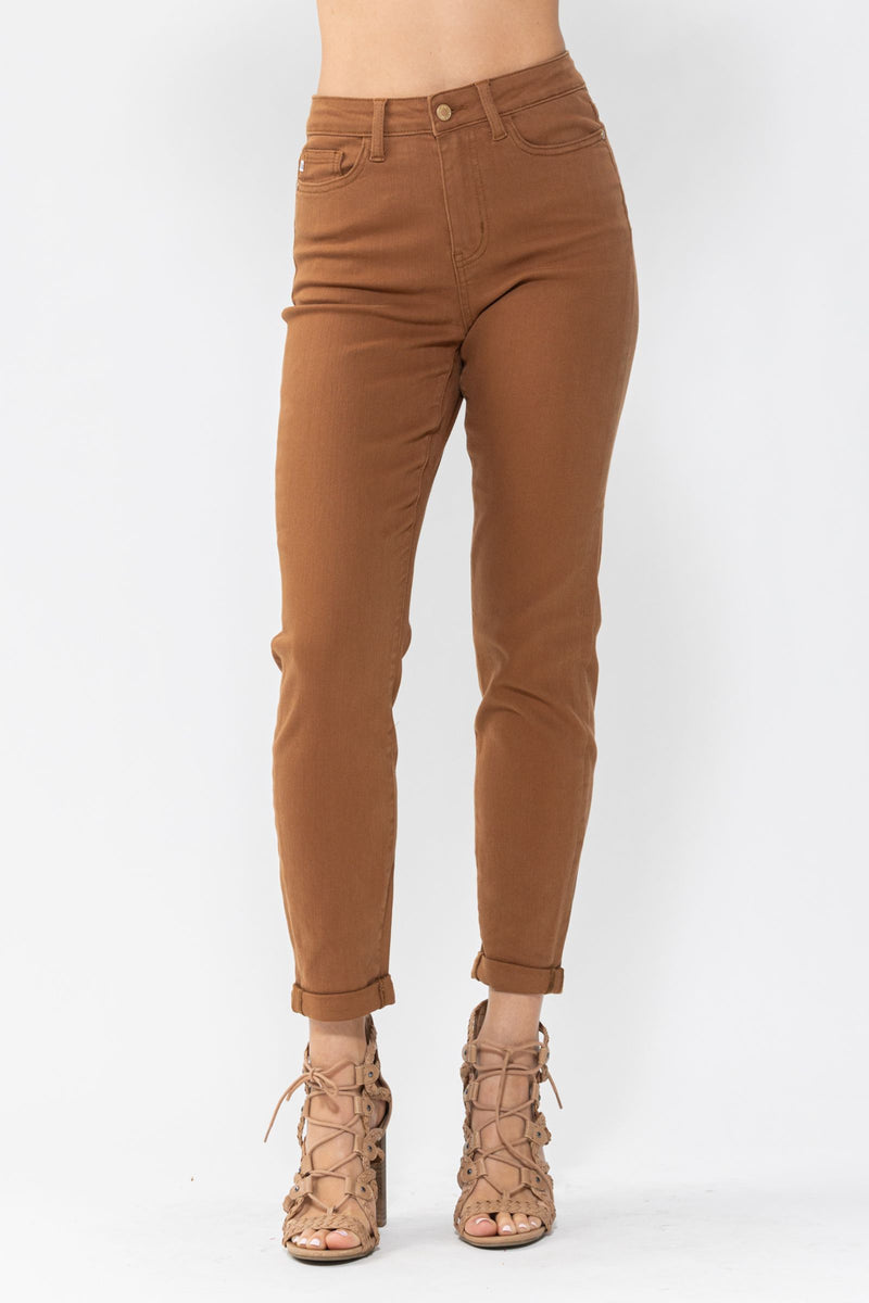 Judy Blue Hi Waist Brown Slim Fit 88105