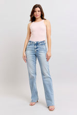 Judy Blue MR Light Wash Dad Jean
