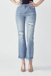 Risen Janice Mid Rise Distressed Jeans