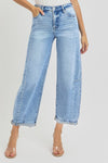 Risen High Rise Barrel Jeans RDP5933