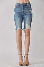 Risen Beachy Distressed Bermudas