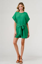 Kelly Green Romper