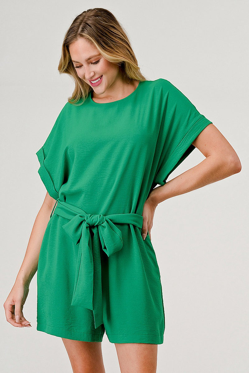 Kelly Green Romper