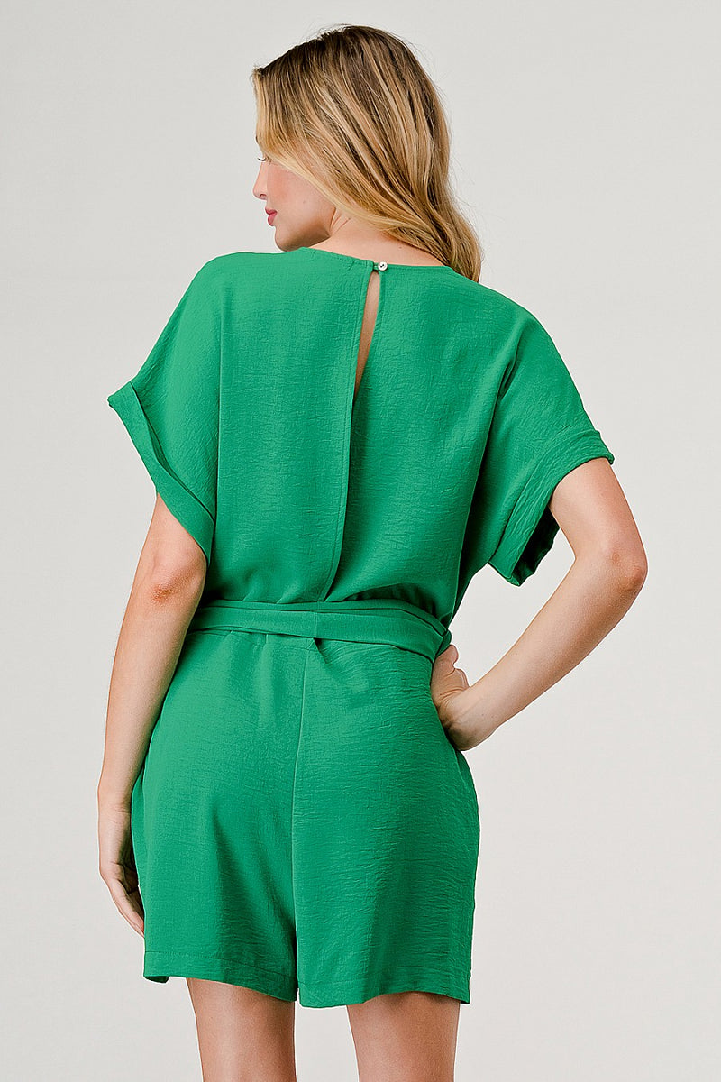 Kelly Green Romper