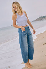 Oddi - Washed Barrel Denim Distressed Jeans