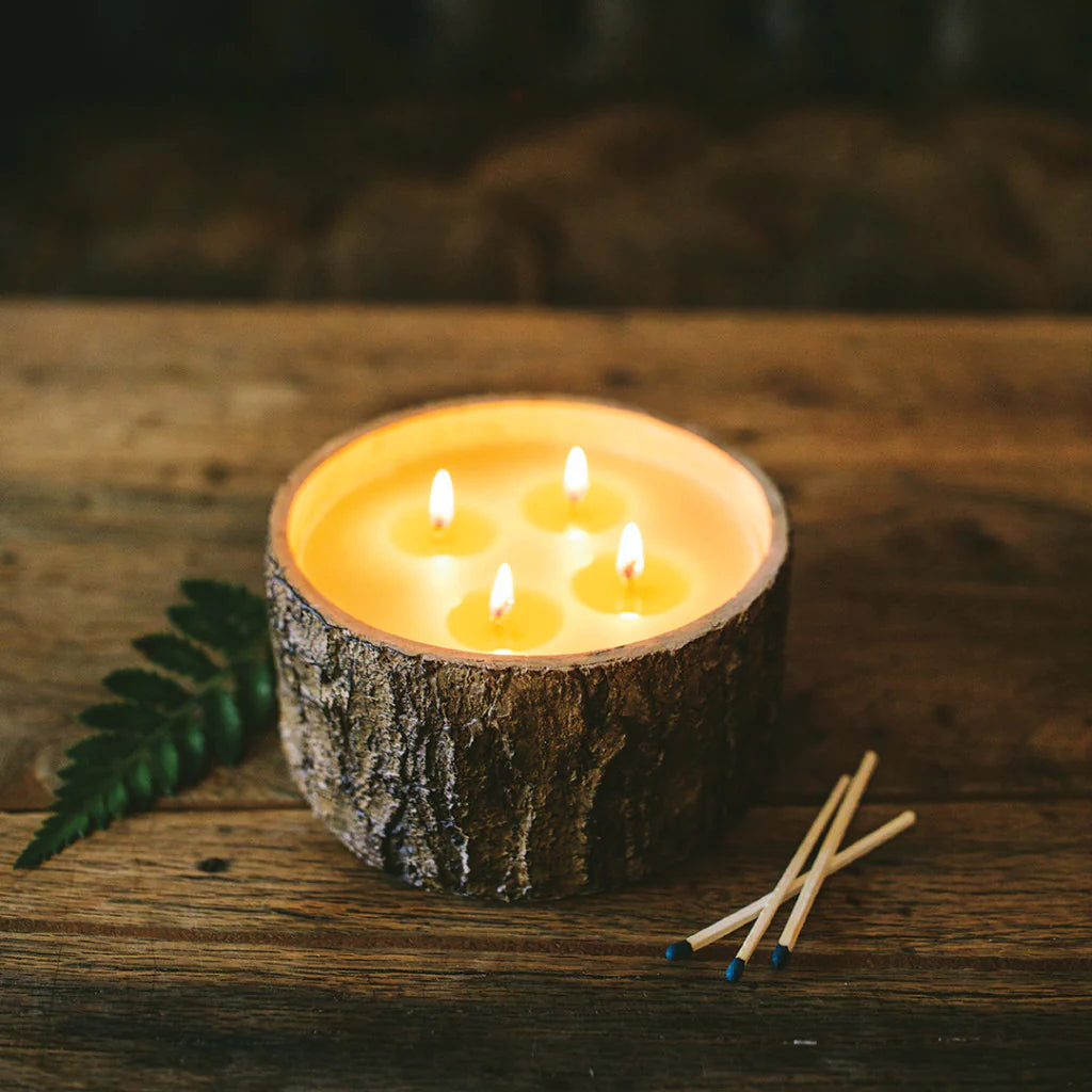 Afternoon Retreat Faux Bark Candle