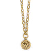 Brighton Contempo Medallion Charm Necklace Gold JM7428